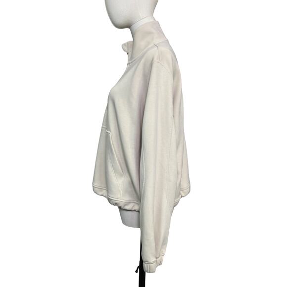 Lululemon Scuba Half Zip Pullover Womens XL Beige Funnel Neck Oversized - Picture 5 of 10